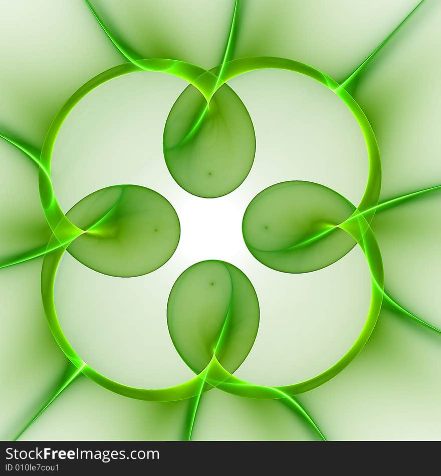 Green fractal background