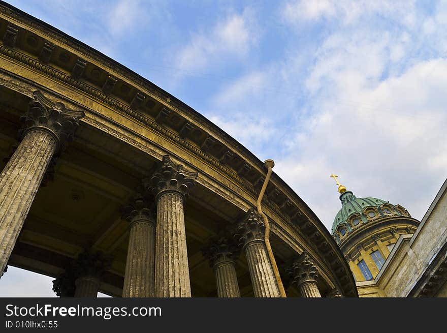 Kazansky Cathedral in Saint Petersburg, Russia.