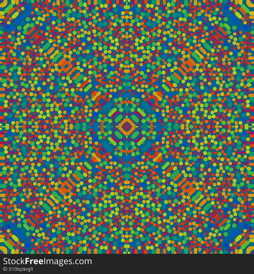 Seamless tile pattern with radiating colors. Seamless tile pattern with radiating colors.