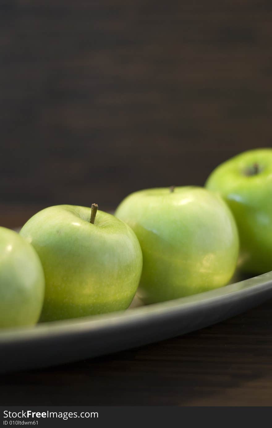 Some fresh apples in a bowl. Some fresh apples in a bowl