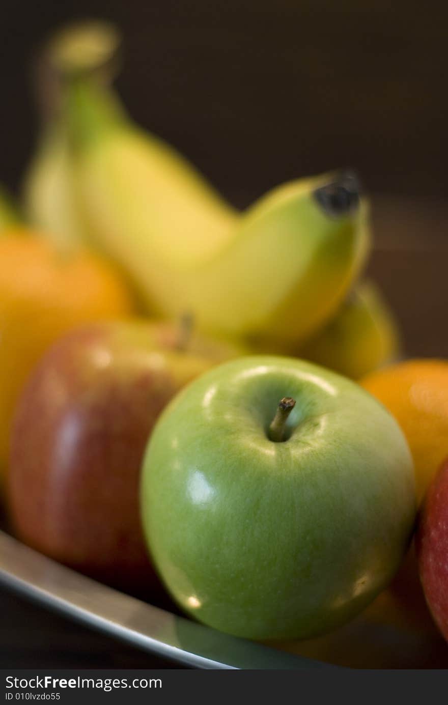 Some fresh fruits in a basket