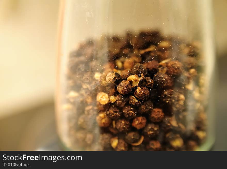 Pepper Grains in a Pepperpot