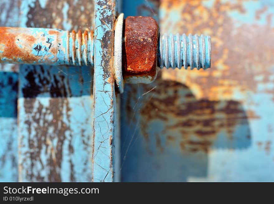 An image of nuts and bolts in use. An image of nuts and bolts in use