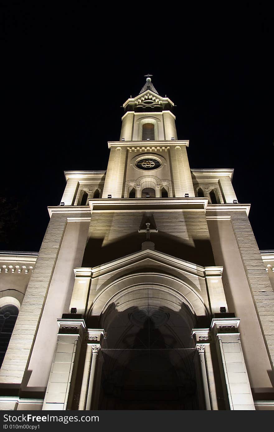 Church at night