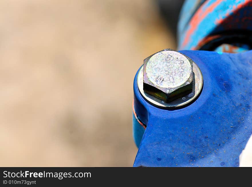 An image of nuts and bolts in use. An image of nuts and bolts in use