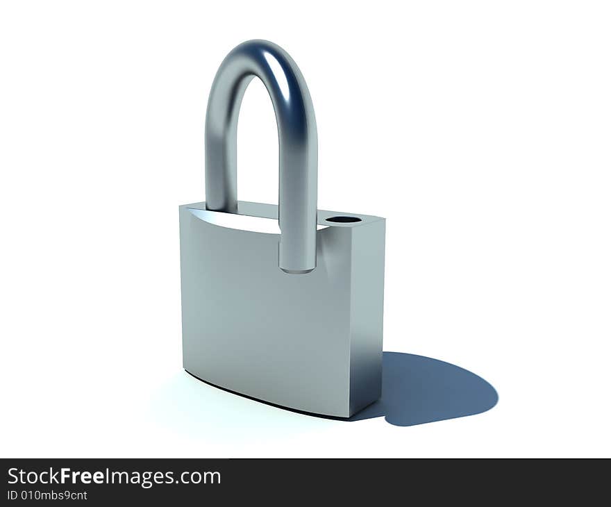 Background picture of a white lock. Background picture of a white lock