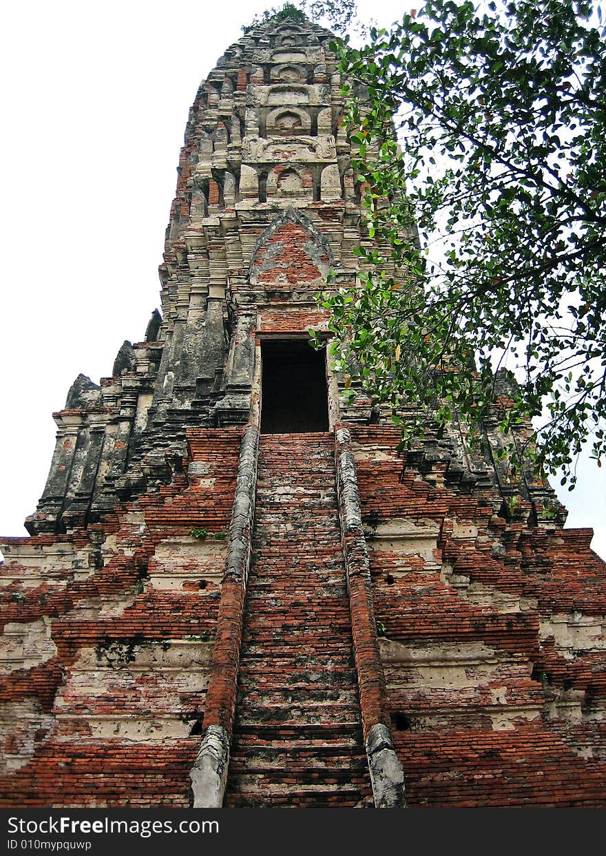 sacred site of Prang of Wat Chai Wattanaram in Ayutthaya near Bangkok, Thailand.
. sacred site of Prang of Wat Chai Wattanaram in Ayutthaya near Bangkok, Thailand.