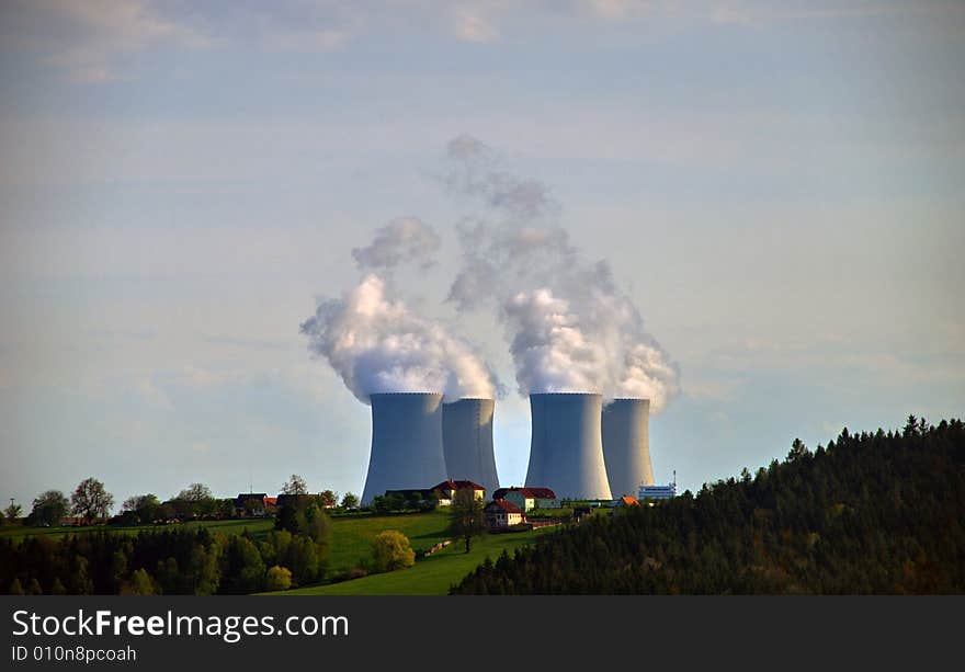 Temelin, a 2 reactor nuclear plant in the southern part of the Czech Republic. Temelin, a 2 reactor nuclear plant in the southern part of the Czech Republic.