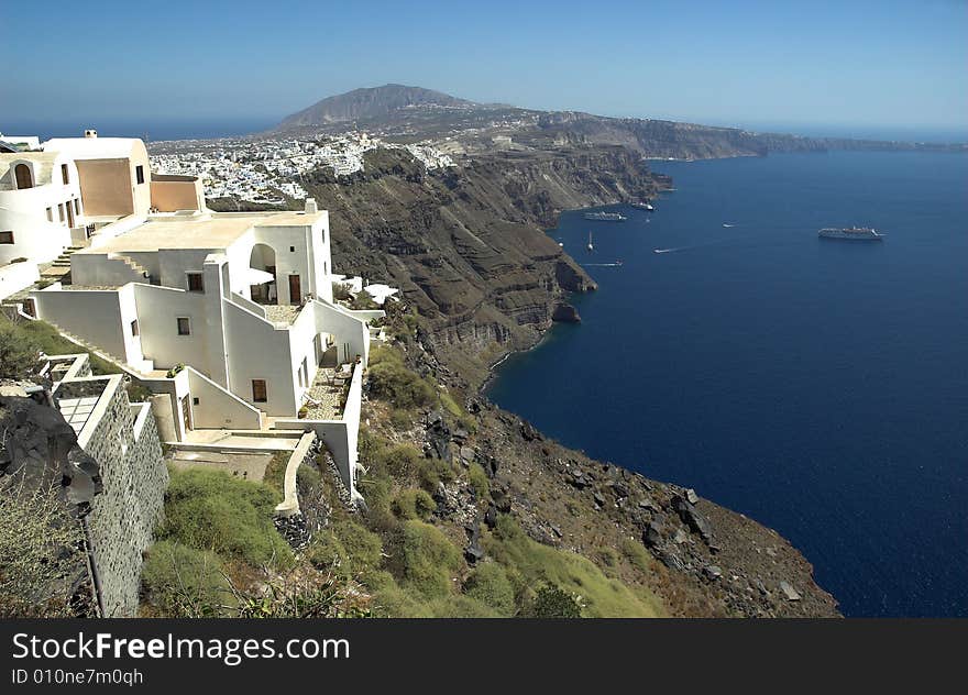 Santorini coastline