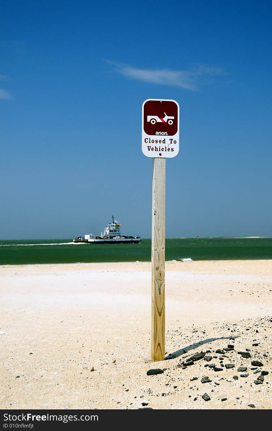 Beach sign