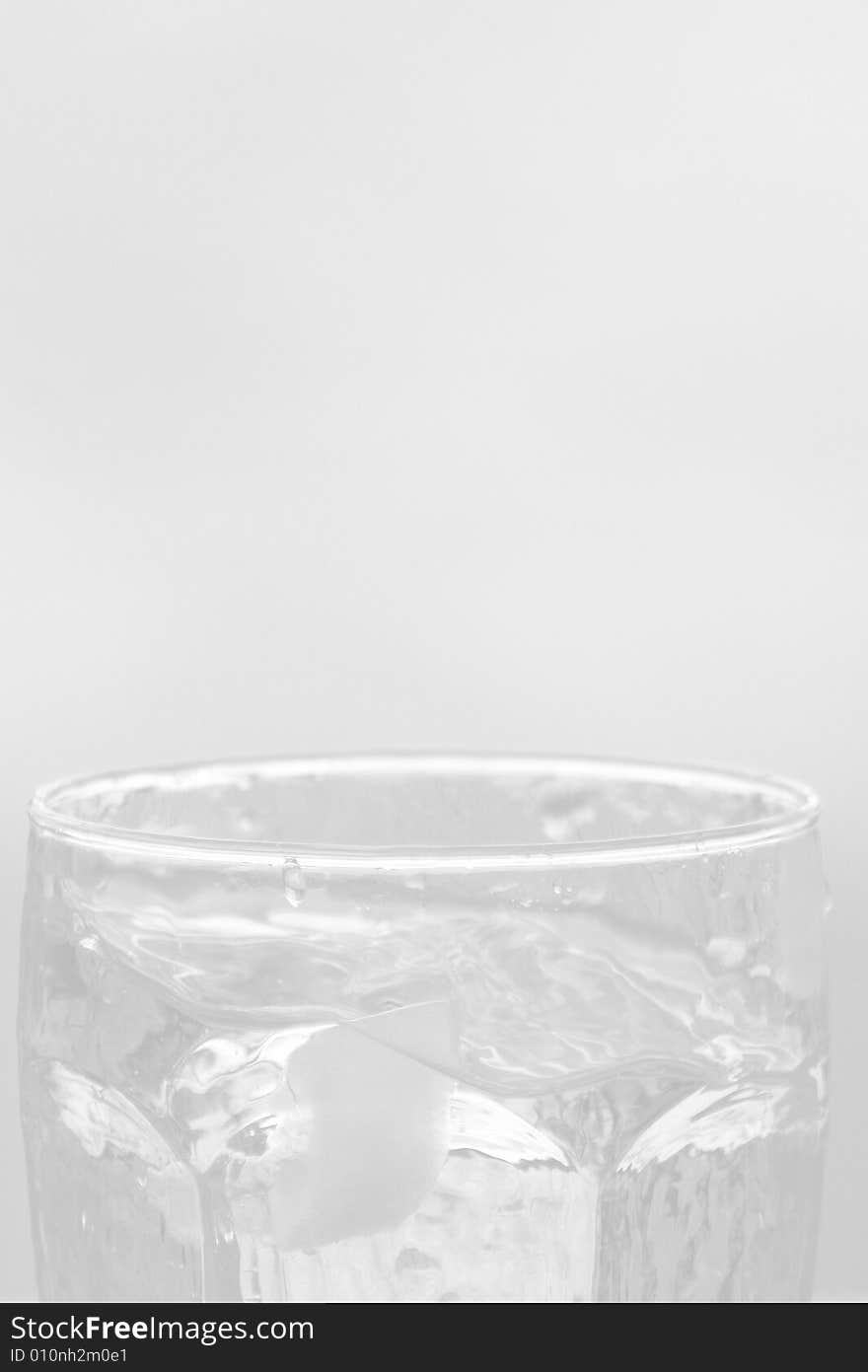 Photo of a glass of water for a faded background. Photo of a glass of water for a faded background