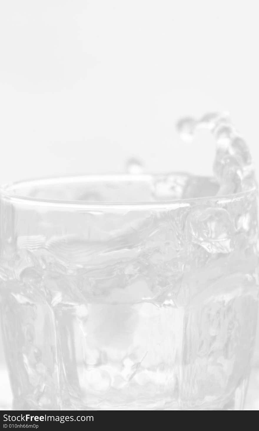 Glass of water background 04