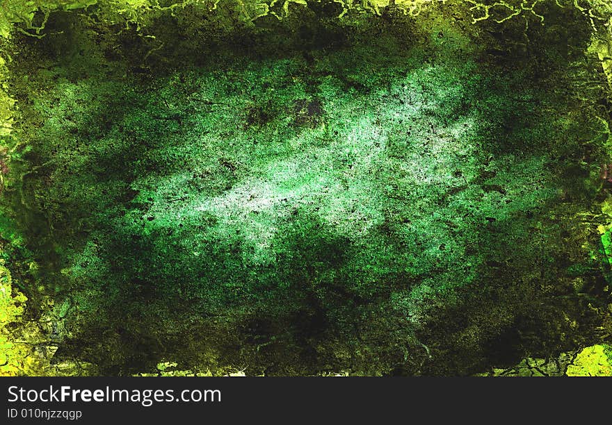 Large green grunge texture