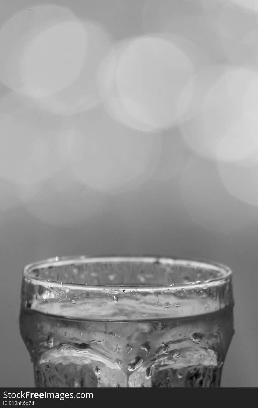 Photo of a glass of water for a faded background. Photo of a glass of water for a faded background