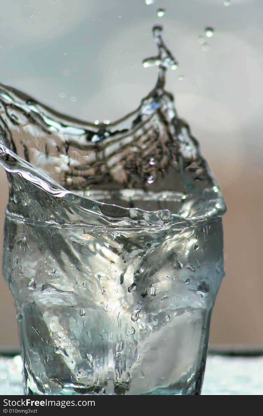 Photo of a glass of water for a background. Photo of a glass of water for a background