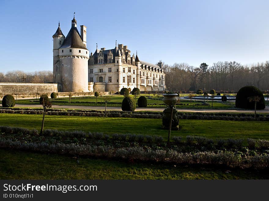 The picture is made in Castle Chenonceau during travel across France