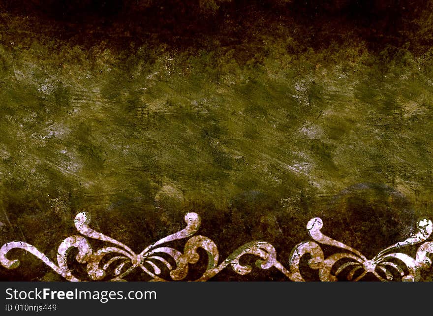 Large grunge floral background with high details. Large grunge floral background with high details