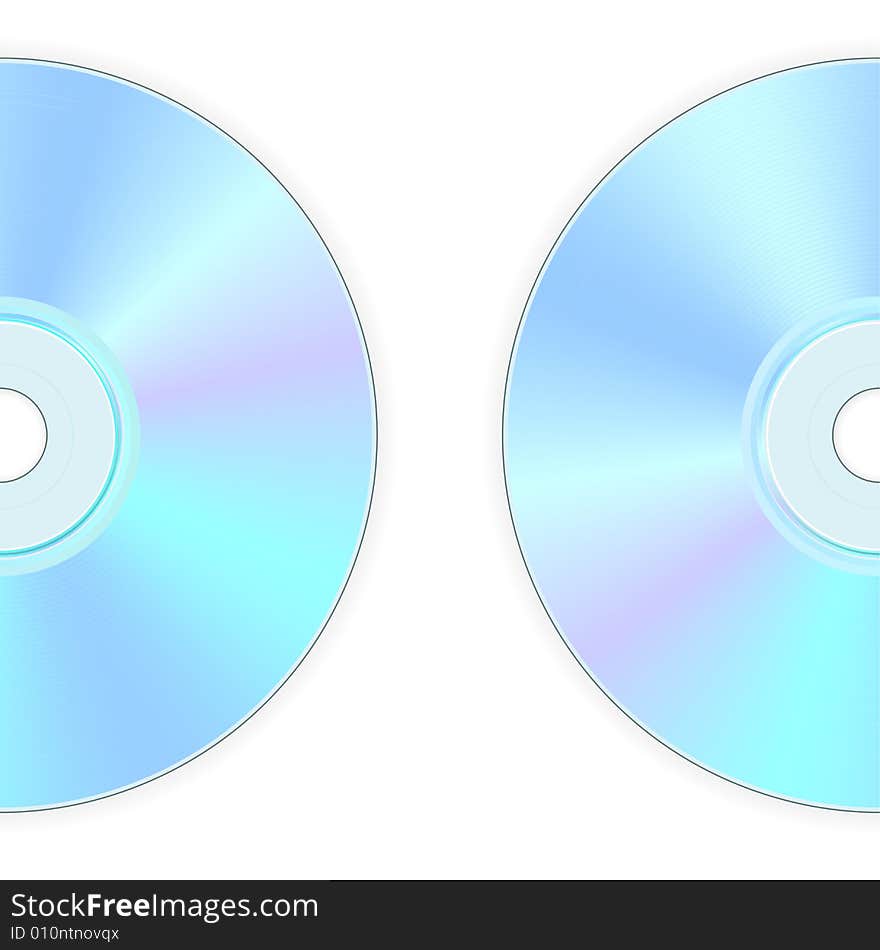 Illustration of back side of compact disk