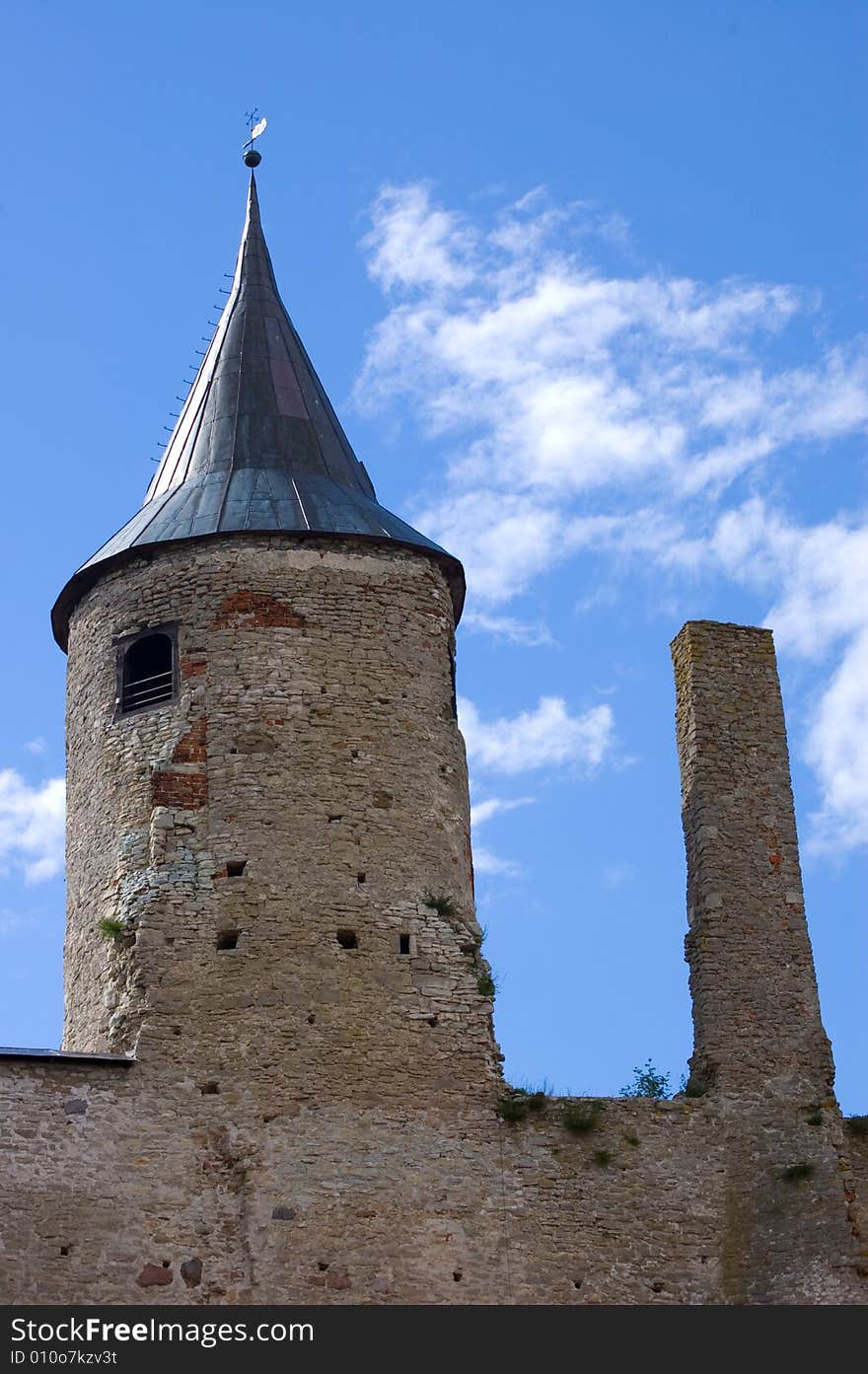 Old castle in Haapsalu, Estonia