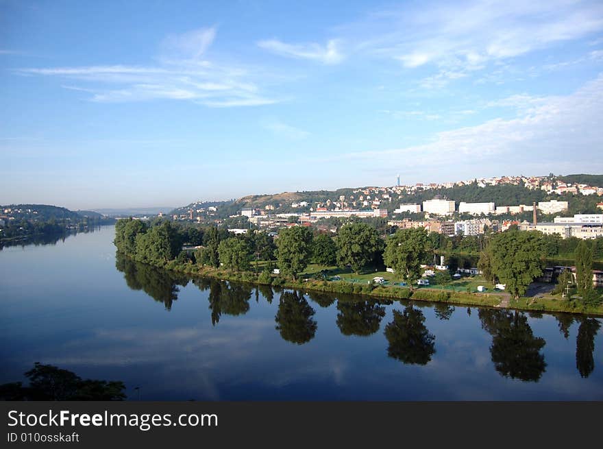 River in Prague