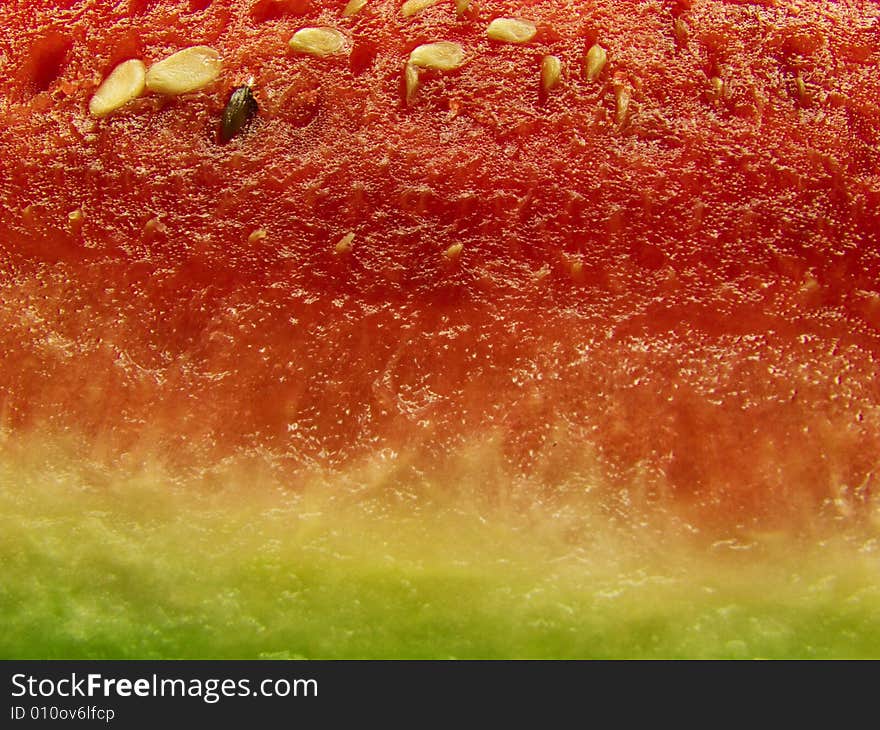 Macro photo of watermelon