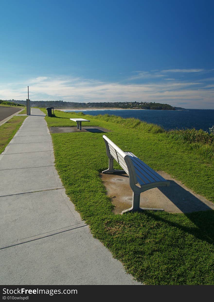 Bench With Ocean-view