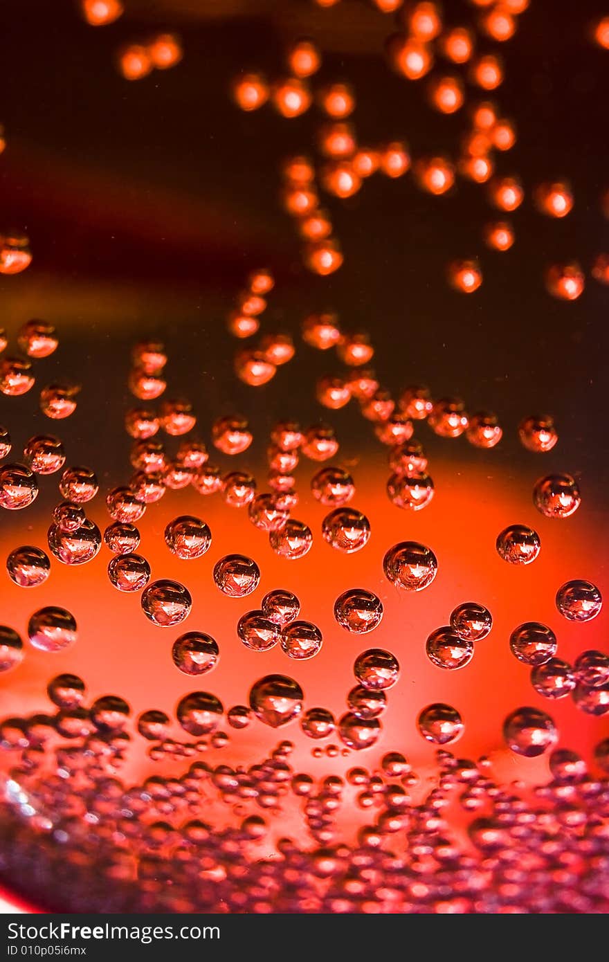 Water drops on glass for background