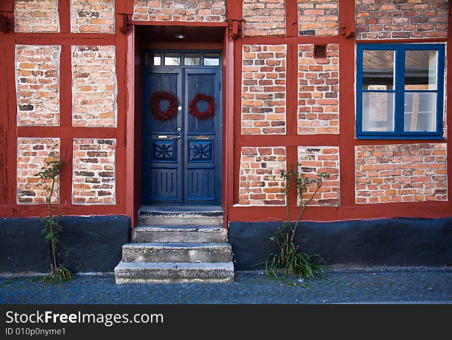 Facade of a charming rural home (Sweden). Facade of a charming rural home (Sweden)