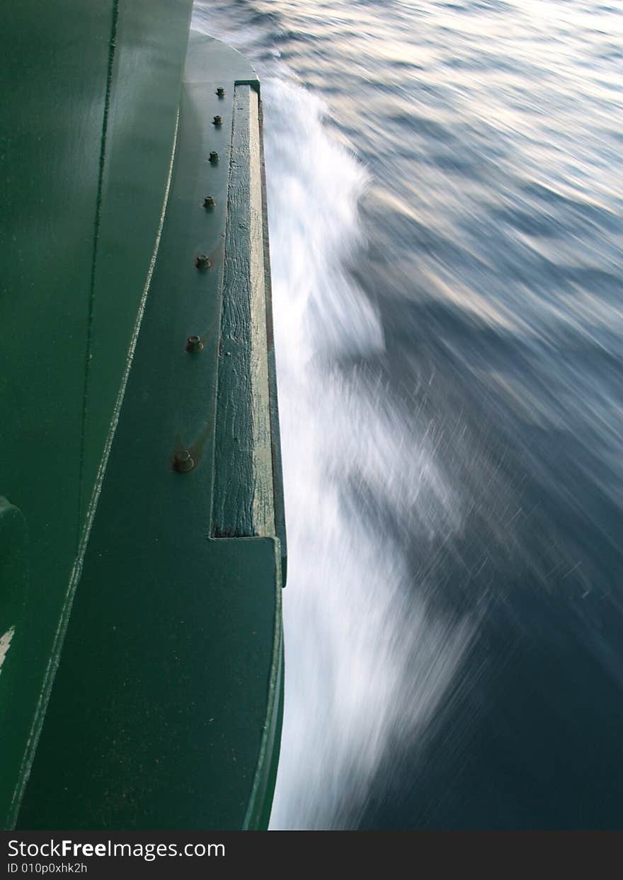 Abstraction of speed - ferry boat