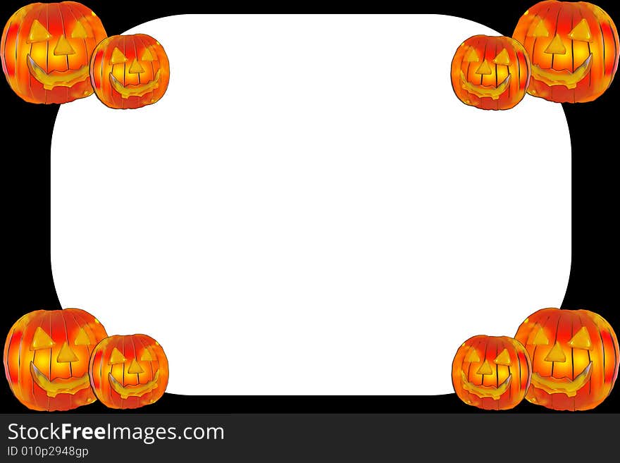 A black frame for halloween