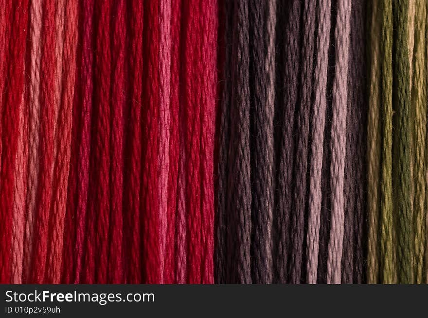 Close-up of colored wool thread background. Close-up of colored wool thread background