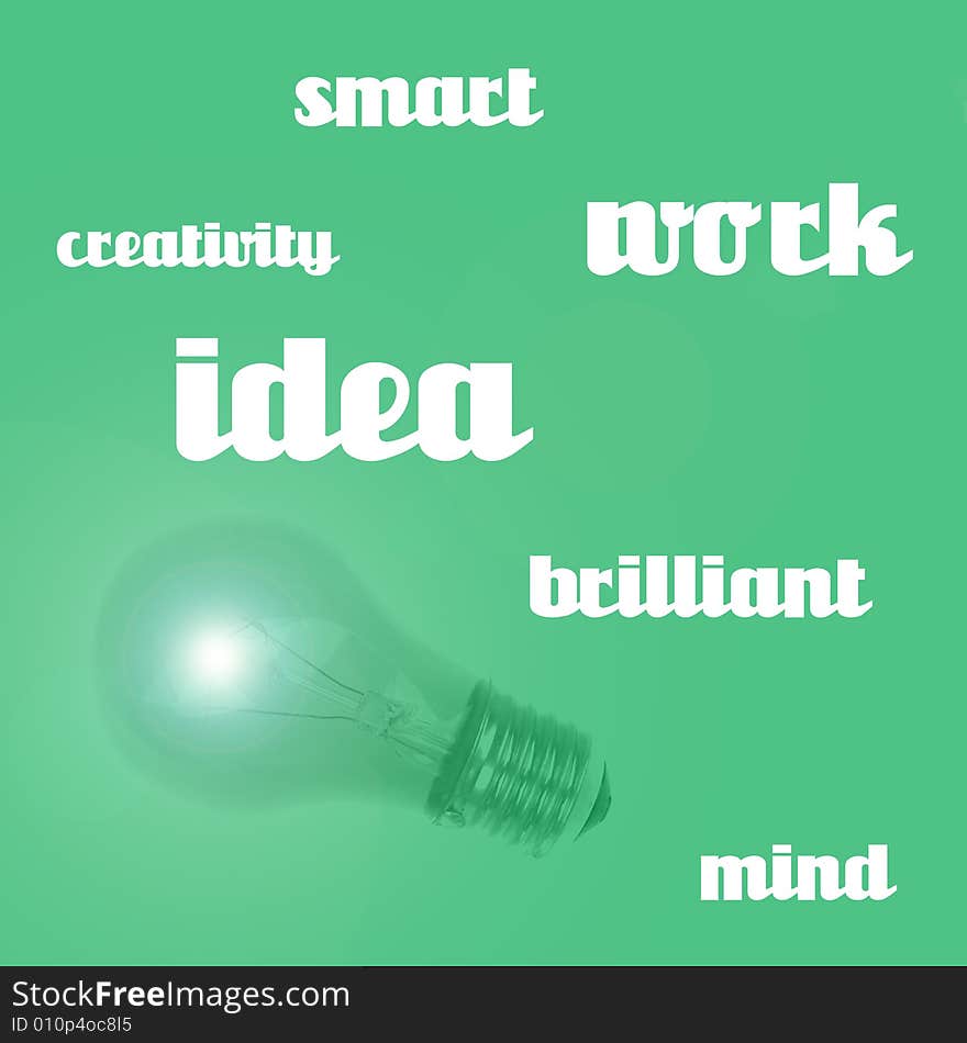 Image of light bulb presenting idea.