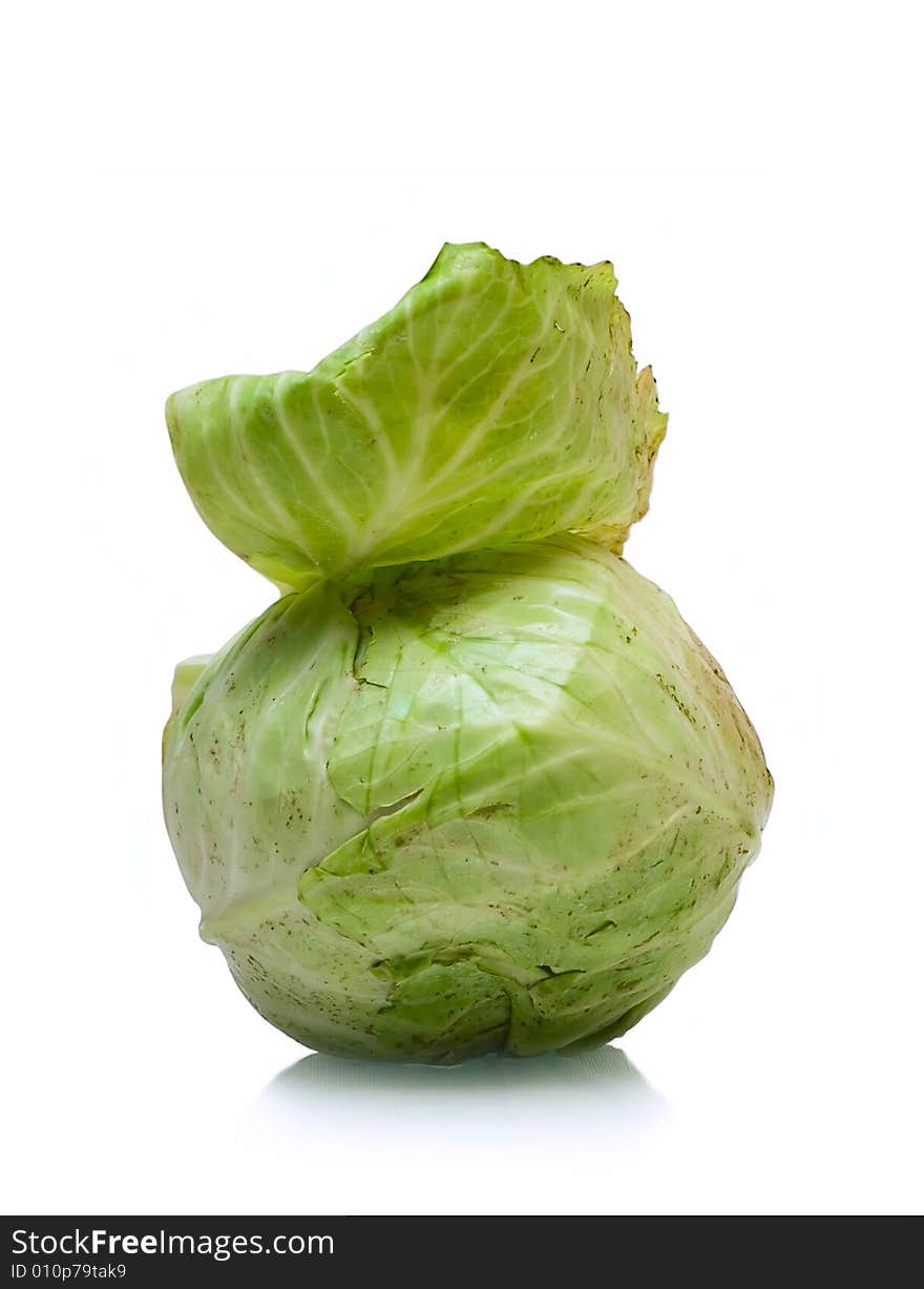 Cabbage isolated on white