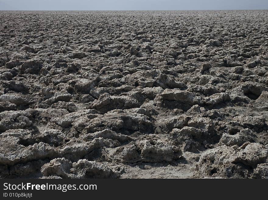 Devil's Golf Course in Death Valley National Park, California