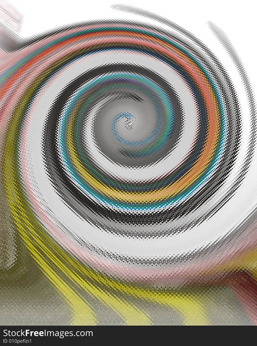 Varicoloured background from spiral element