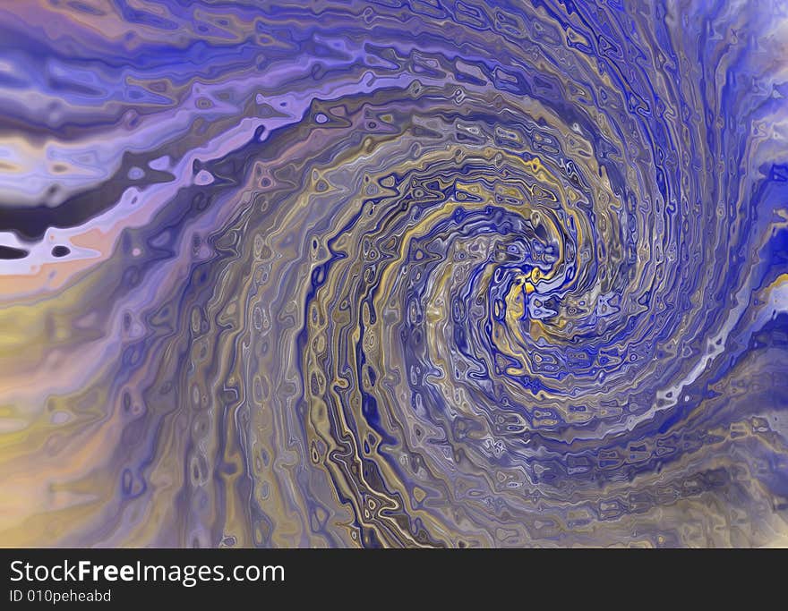 Varicoloured background from spiral element