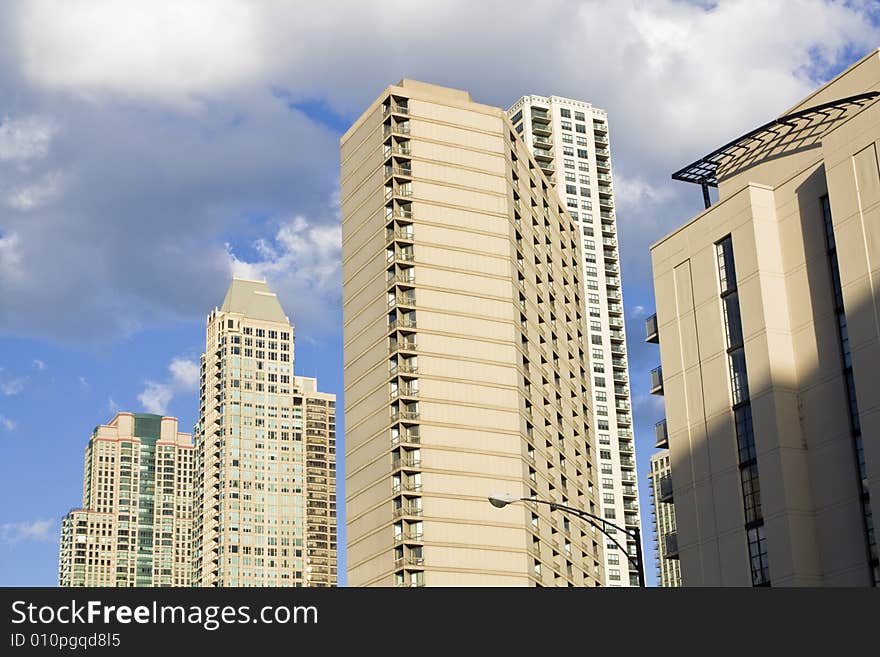 Apartment buildings in Chicago