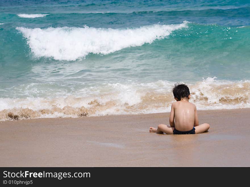 Child on a beach