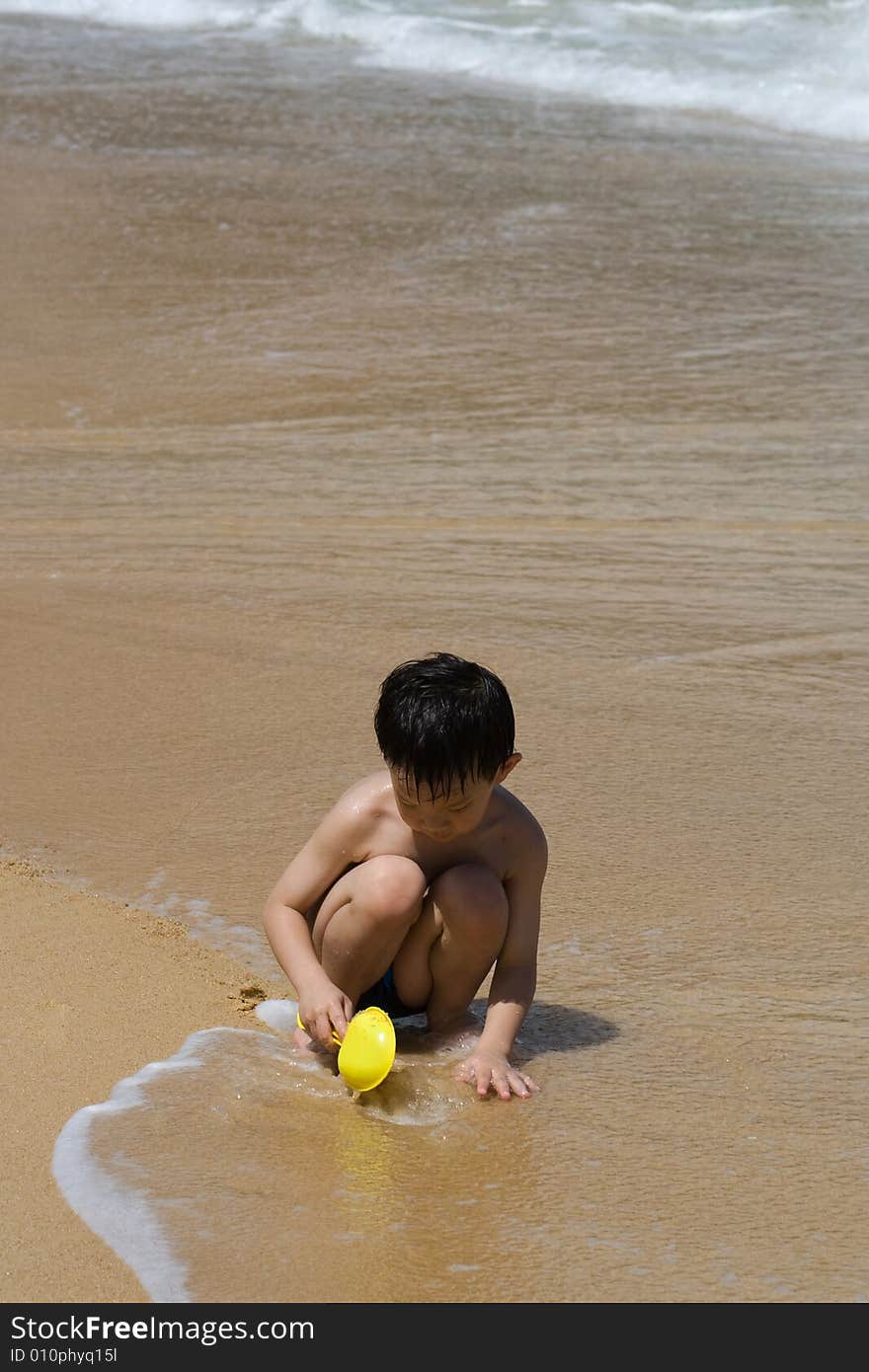 Child on a beach