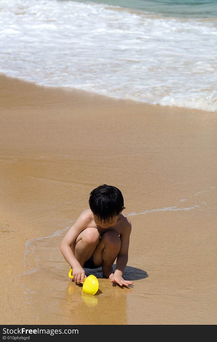 Child on a beach