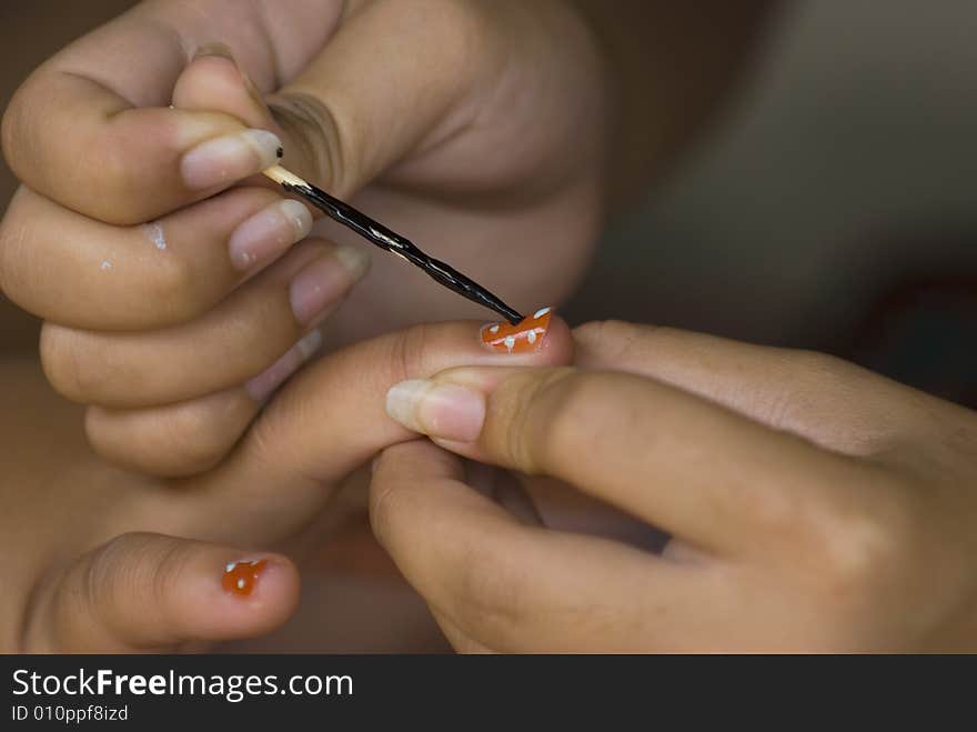 Painting nails