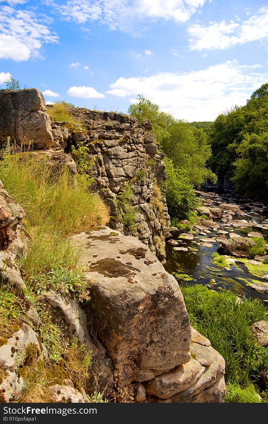 A gorgeous canyon with river