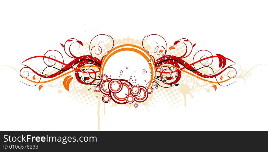 Abstract floral background. A vector format is added. Suits well for a postcard or background. Abstract floral background. A vector format is added. Suits well for a postcard or background