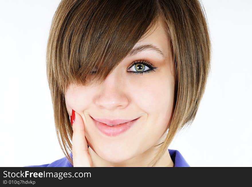 Portrait of nice smiling girl