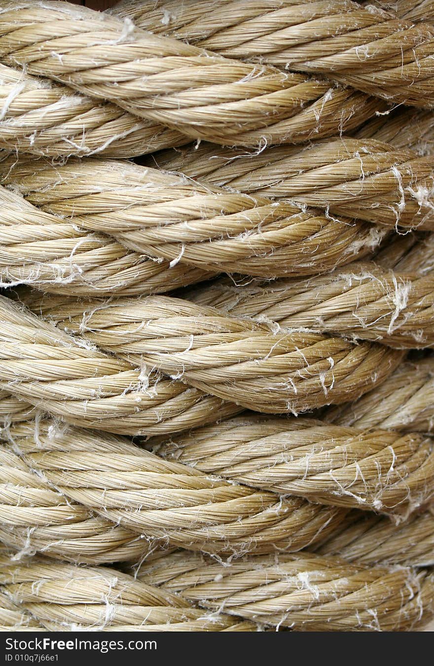 Wound Up Rope Macro Background