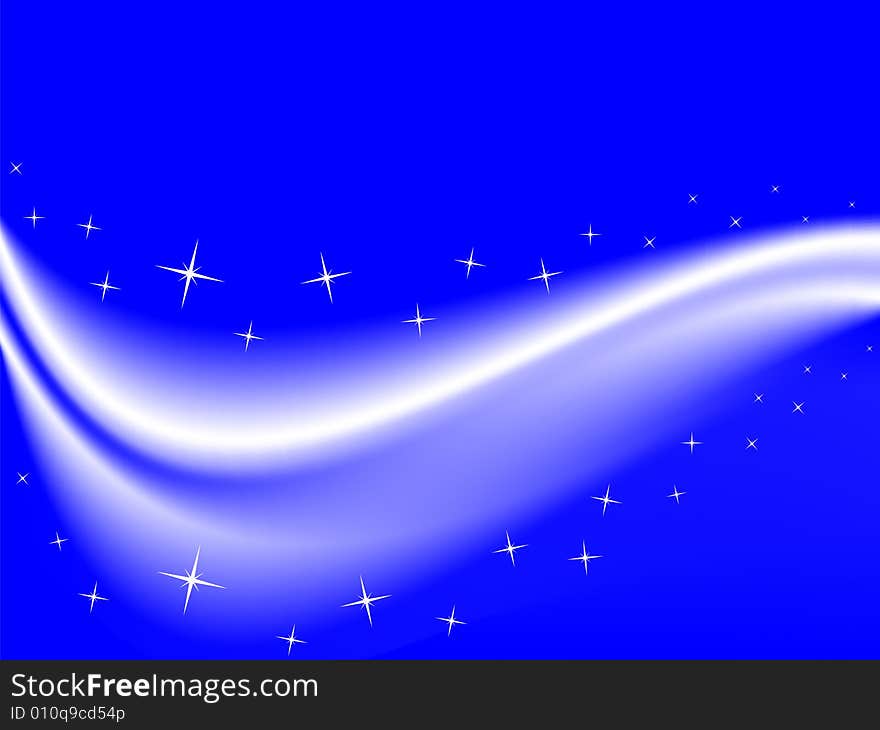 Blue background with stars, vector illustration. Blue background with stars, vector illustration