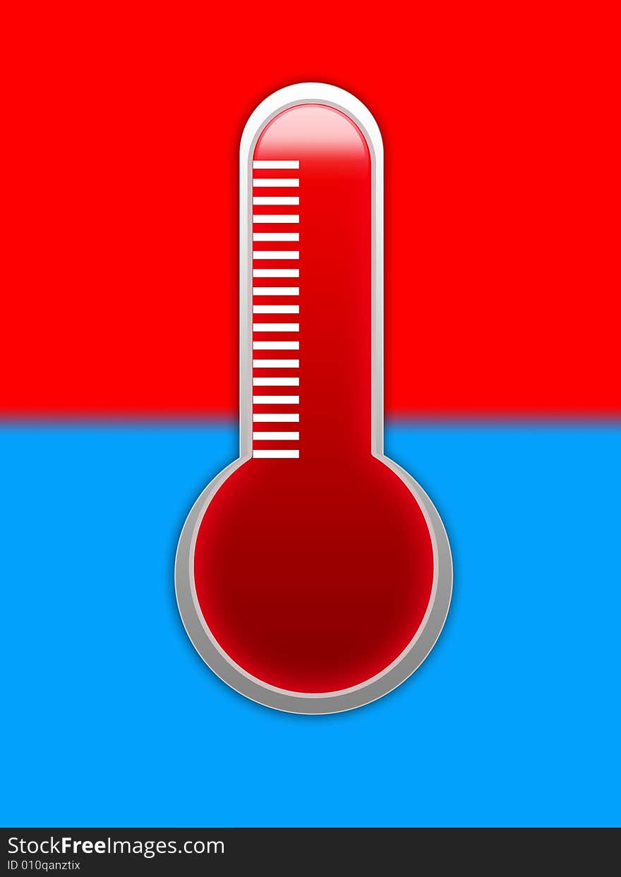 A Illustration of a medical thermometer. A Illustration of a medical thermometer.