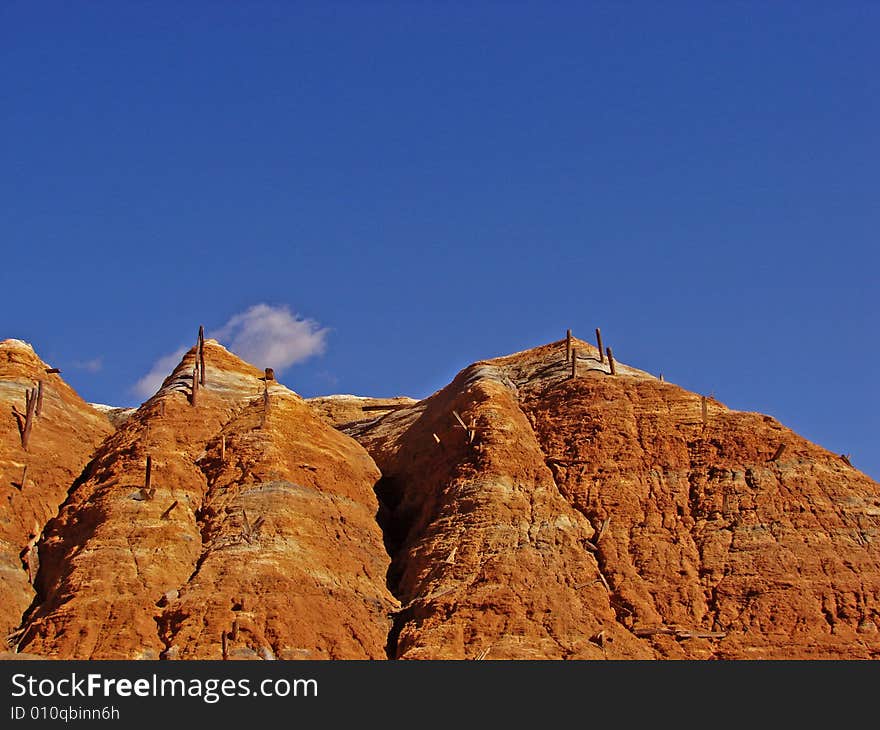 Deserted copper mine