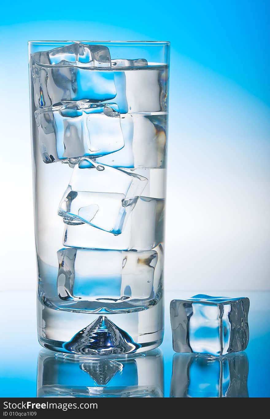 Iced Glass Of Cool Water