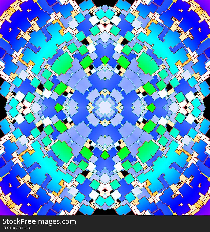 Colour Square Tile Pattern Background 11